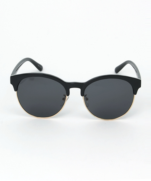 CIAOPANIC TYPY（チャオパニックティピー）の「ボストンハーフリムサングラス（サングラス・メンズ・ブラック・FREE）」の2枚目の写真