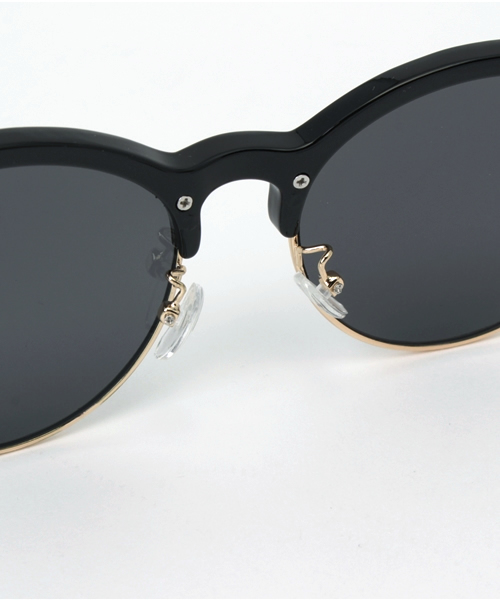 CIAOPANIC TYPY（チャオパニックティピー）の「ボストンハーフリムサングラス（サングラス・メンズ・ブラック・FREE）」の6枚目の写真