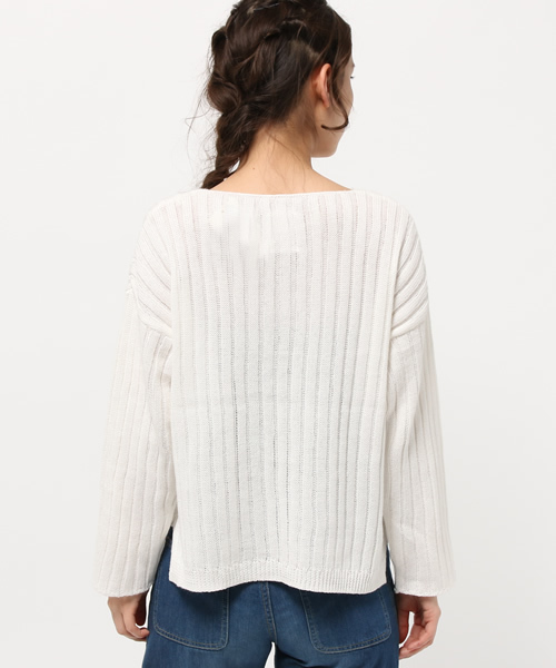 Kastane（カスタネ）の「ワイドリブプルオーバー（ニット/セーター・レディース・ピンクベージュ/アイボリー/ベビーピンク・FREE）」の6枚目の写真