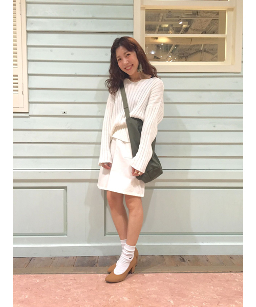 Kastane（カスタネ）の「ワイドリブプルオーバー（ニット/セーター・レディース・ピンクベージュ/アイボリー/ベビーピンク・FREE）」の11枚目の写真