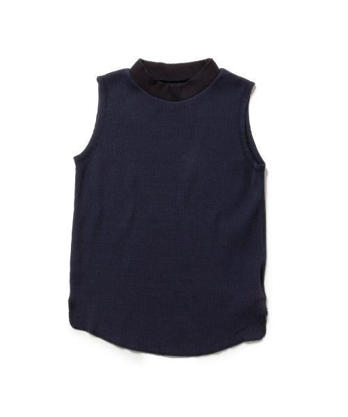 Ray BEAMS(レイビームス)の「◇【ラブリ着用】Ray BEAMS / サーマル ハイネックノースリーブ(Tシャツ/カットソー・レディース・オリーブ/オフホワイト/ベージュ/ネイビー・ONE SIZE)」の4枚目の写真