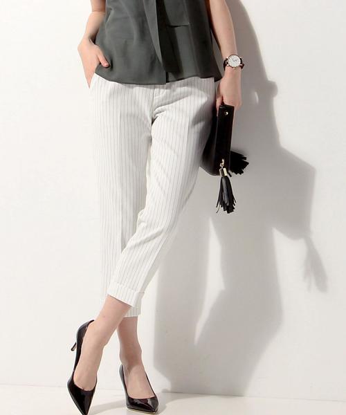 UNITED ARROWS TOKYO ドビースリム ストライプ パンツ UNITED ARROWS TOKYO ドビースリム ストライプ パンツ