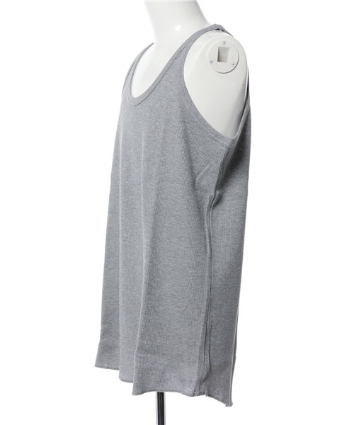 URBAN RESEARCH DOORS MENS（アーバンリサーチ ドアーズ メンズ）の「KIFFE COTTON WAFFLE LONGTANKTOP（タンクトップ・メンズ・ブラック/オリーブ/グレー/ホワイト・LARGE/MEDIUM）」の5枚目の写真
