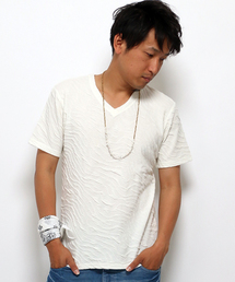 VENCEEXCHANGE | 膨れジャカード半袖Tシャツ    (Tシャツ/カットソー)
