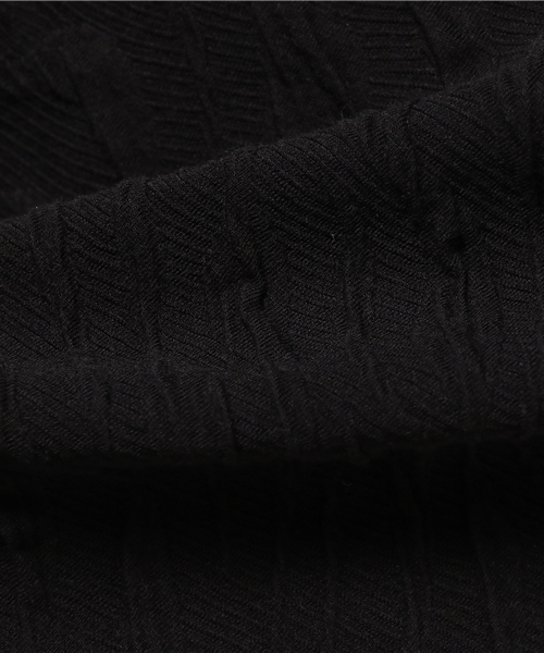 VENCEEXCHANGE（ヴァンスエクスチェンジ）の「膨れジャカード半袖Tシャツ    （Tシャツ/カットソー・メンズ・ブラック/ネイビー/グレー/ホワイト/オリーブ・LARGE/MEDIUM）」の8枚目の写真