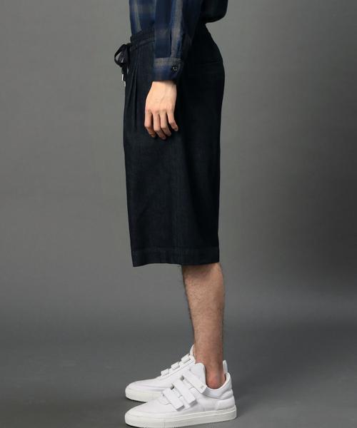 MONKEY TIME（モンキータイム）の「＜monkey time＞8オンスデニム 6分丈 ワイド ショーツ◆（デニムパンツ・メンズ・ネイビー/ブラック・LARGE/SMALL/MEDIUM）」の5枚目の写真