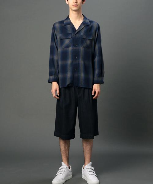 MONKEY TIME（モンキータイム）の「＜monkey time＞8オンスデニム 6分丈 ワイド ショーツ◆（デニムパンツ・メンズ・ネイビー/ブラック・LARGE/SMALL/MEDIUM）」の6枚目の写真