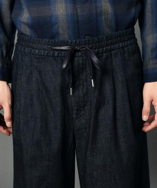 MONKEY TIME（モンキータイム）の「＜monkey time＞8オンスデニム 6分丈 ワイド ショーツ◆（デニムパンツ・メンズ・ネイビー/ブラック・LARGE/SMALL/MEDIUM）」の7枚目の写真