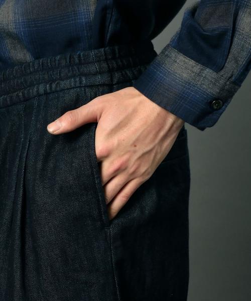 MONKEY TIME（モンキータイム）の「＜monkey time＞8オンスデニム 6分丈 ワイド ショーツ◆（デニムパンツ・メンズ・ネイビー/ブラック・LARGE/SMALL/MEDIUM）」の8枚目の写真