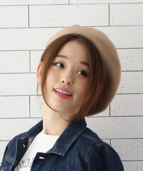 earth music&ecology（アースミュージックアンドエコロジー）の「【2016Autumn】バスクベレー（ハンチング/ベレー帽・レディース・ブラウン/ライトグレー/ボルドー/ベージュ/ブルーグリーン/ブラック・FREE）」の4枚目の写真