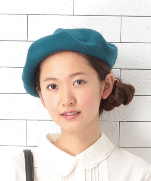 earth music&ecology（アースミュージックアンドエコロジー）の「【2016Autumn】バスクベレー（ハンチング/ベレー帽・レディース・ブラウン/ライトグレー/ボルドー/ベージュ/ブルーグリーン/ブラック・FREE）」の5枚目の写真