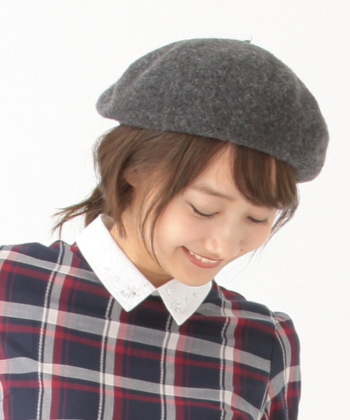 earth music&ecology（アースミュージックアンドエコロジー）の「【2016Autumn】バスクベレー（ハンチング/ベレー帽・レディース・ブラウン/ライトグレー/ボルドー/ベージュ/ブルーグリーン/ブラック・FREE）」の3枚目の写真