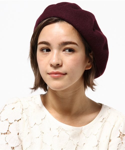 earth music&ecology（アースミュージックアンドエコロジー）の「【2016Autumn】バスクベレー（ハンチング/ベレー帽・レディース・ブラウン/ライトグレー/ボルドー/ベージュ/ブルーグリーン/ブラック・FREE）」の10枚目の写真