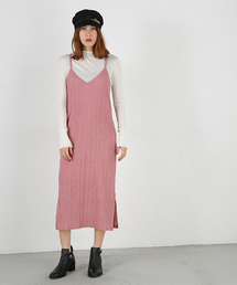 MOUSSY | VELOUR SLIP DRESS J(ワンピース)