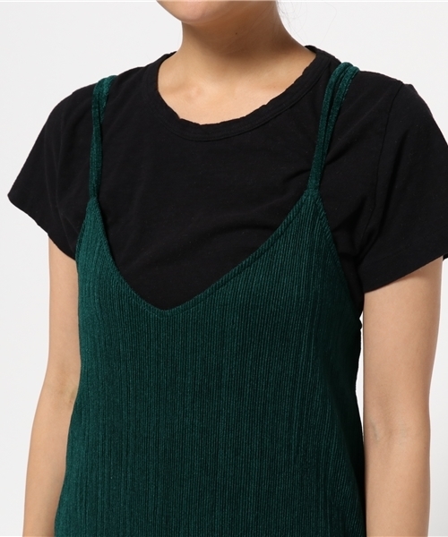 MOUSSY（マウジー）の「VELOUR SLIP DRESS J（ワンピース・レディース・ブラック/ダークグリーン/ピンク・FREE）」の7枚目の写真