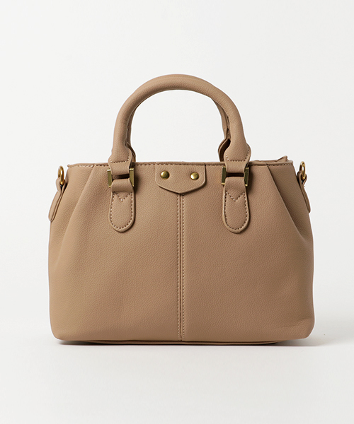 PLAIN CLOTHING（プレーンクロージング）の「ギャザーハンドバッグ/ショルダーバッグ【PLAIN CLOTHING】（ハンドバッグ・レディース・レッド/ベージュ/グレー/ブラック・FREE）」の19枚目の写真