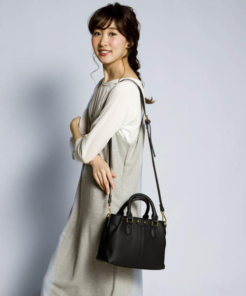 PLAIN CLOTHING（プレーンクロージング）の「ギャザーハンドバッグ/ショルダーバッグ【PLAIN CLOTHING】（ハンドバッグ・レディース・レッド/ベージュ/グレー/ブラック・FREE）」の21枚目の写真