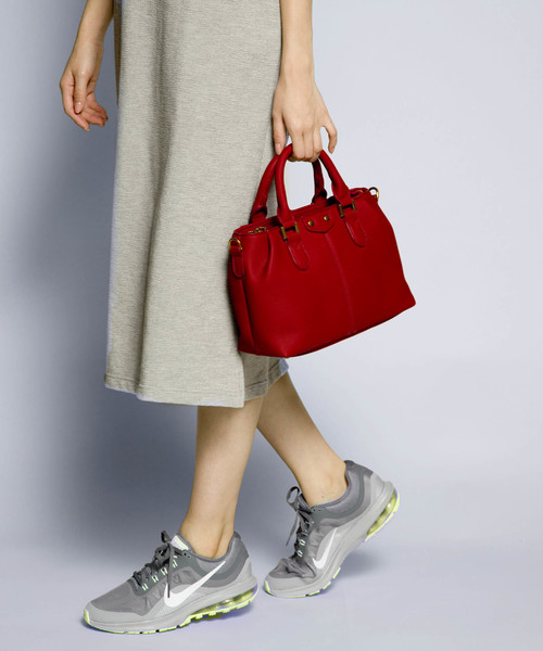 PLAIN CLOTHING（プレーンクロージング）の「ギャザーハンドバッグ/ショルダーバッグ【PLAIN CLOTHING】（ハンドバッグ・レディース・レッド/ベージュ/グレー/ブラック・FREE）」の22枚目の写真