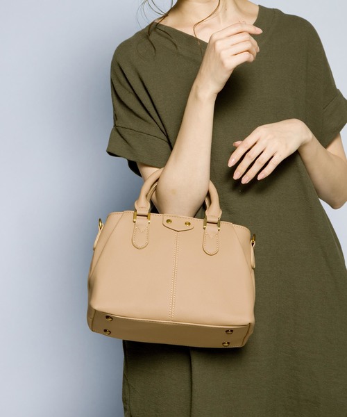 PLAIN CLOTHING（プレーンクロージング）の「ギャザーハンドバッグ/ショルダーバッグ【PLAIN CLOTHING】（ハンドバッグ・レディース・レッド/ベージュ/グレー/ブラック・FREE）」の15枚目の写真