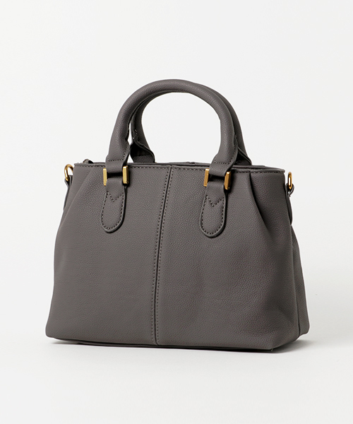 PLAIN CLOTHING（プレーンクロージング）の「ギャザーハンドバッグ/ショルダーバッグ【PLAIN CLOTHING】（ハンドバッグ・レディース・レッド/ベージュ/グレー/ブラック・FREE）」の10枚目の写真