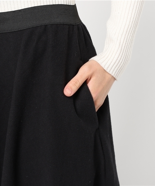 niko and...（ニコアンド）の「オモテ起毛アシメフレアスカート【niko and ...】（スカート・レディース・ブラック/グリーン/キャメル/オレンジ・3/4）」の10枚目の写真