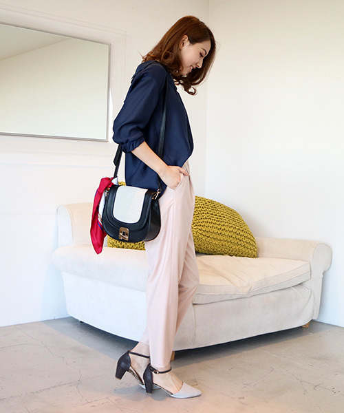 N.（N. Natural Beauty Basic）（エヌエヌナチュラルビューティーベーシック）の「ウォッシャブルビエラブラウス（シャツ/ブラウス・レディース・ホワイト系その他/ピンク/ネイビー/ホワイト・MEDIUM）」の20枚目の写真