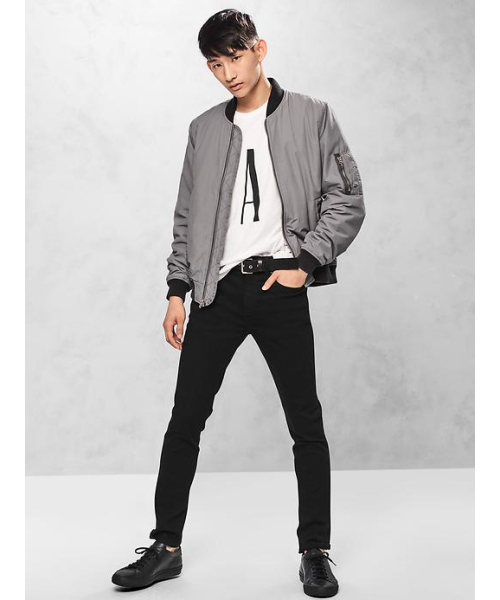 GAP（ギャップ）の「スキニーデニム (GapFlex)（デニムパンツ・メンズ・ブラック・30W 30L/34W 32L/31W 30L/32W 30L/32W 32L/33W 32L/28W 30L/31W 32L/29W 30L/36W 32L/33W 30L/29W 32L/28W 32L/30W 32L/34W 30L/36W 30L）」の7枚目の写真