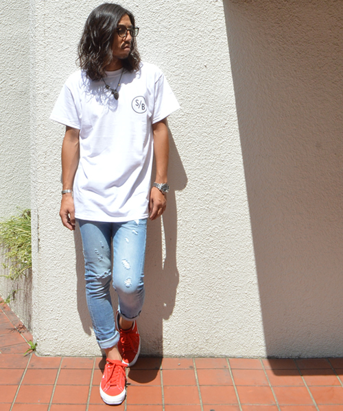 SURF/BRAND（サーフブランド）の「SURF/BRAND サーフブランド TEAM TEE（Tシャツ/カットソー・メンズ・ホワイト/ブラック・S/M/L）」の12枚目の写真