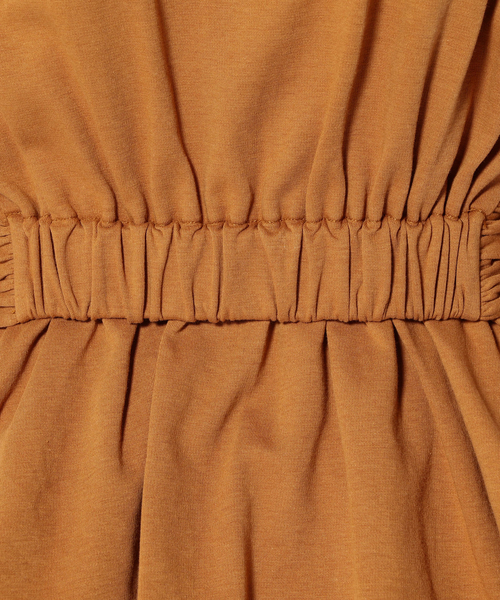 Khaju（カージュ）の「Khaju:ツイストジャージートップス（Tシャツ/カットソー・レディース・ブラック/キャメル・ONE SIZE）」の8枚目の写真