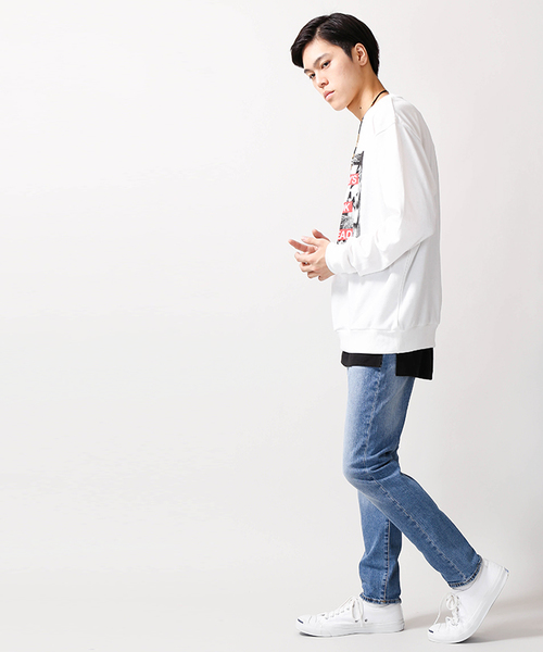 WEGO（ウィゴー）の「WEGO/サイドスリットロングタンクトップ（タンクトップ・メンズ・ホワイト系その他5/ホワイト/ワイン/ブラック・MEDIUM/LARGE）」の19枚目の写真