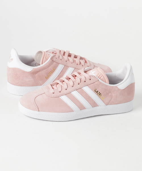 adidas（アディダス）の「オリジナルス ガゼル [GAZELLE]（スニーカー・メンズ・ピンク/グレー・24.5cm/25.0cm/25.5cm/26.0cm/26.5cm/27.0cm/27.5cm/28.0cm/28.5cm/29.0cm/29.5cm/30.0cm/23.0cm/23.5cm/22.5cm/24.0cm）」の2枚目の写真