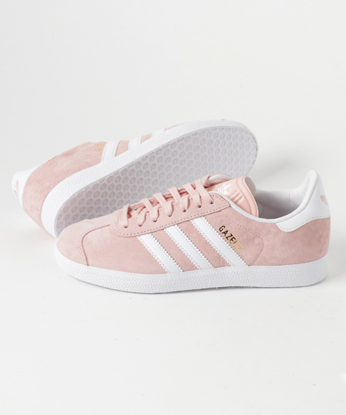 adidas（アディダス）の「オリジナルス ガゼル [GAZELLE]（スニーカー・メンズ・ピンク/グレー・24.5cm/25.0cm/25.5cm/26.0cm/26.5cm/27.0cm/27.5cm/28.0cm/28.5cm/29.0cm/29.5cm/30.0cm/23.0cm/23.5cm/22.5cm/24.0cm）」の3枚目の写真