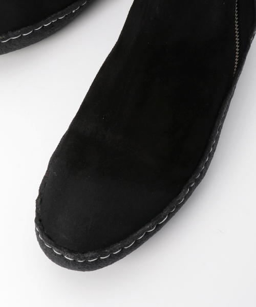 FUGA（フーガ）の「ダブルZipクレープソールレザーショートブーツ