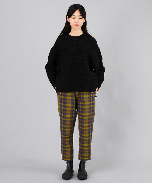 Ne-net(ネネット)の「フクロウキルト(その他パンツ・レディース・グリーン/マスタード・02/03)」の4枚目の写真