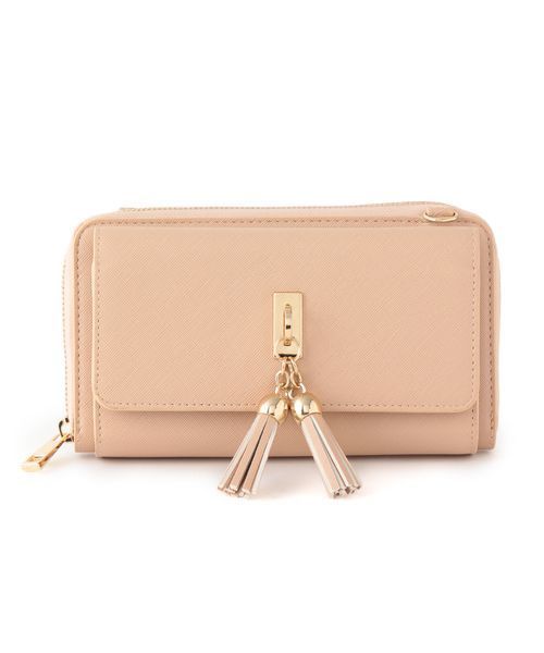 VIS（ビス）の「【2WAY】ウォレットミニショルダーバッグ（ショルダーバッグ・レディース・ブラック/ベージュ/ワイン・FREE）」の3枚目の写真