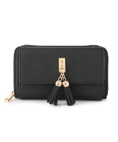 VIS（ビス）の「【2WAY】ウォレットミニショルダーバッグ（ショルダーバッグ・レディース・ブラック/ベージュ/ワイン・FREE）」の2枚目の写真