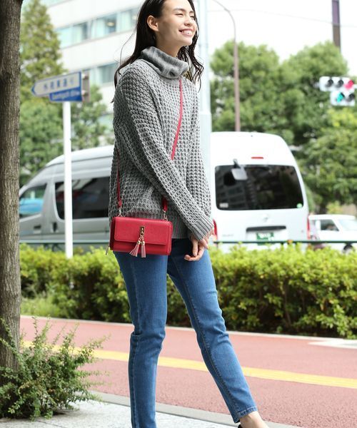 VIS（ビス）の「【2WAY】ウォレットミニショルダーバッグ（ショルダーバッグ・レディース・ブラック/ベージュ/ワイン・FREE）」の12枚目の写真