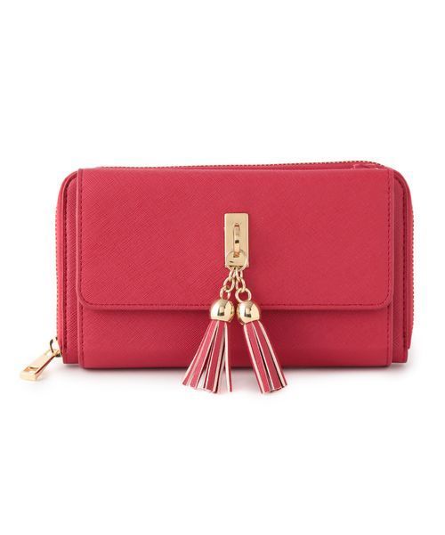 VIS（ビス）の「【2WAY】ウォレットミニショルダーバッグ（ショルダーバッグ・レディース・ブラック/ベージュ/ワイン・FREE）」の4枚目の写真