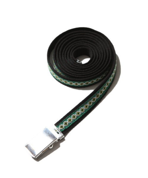 FACTOTUM（ファクトタム）の「【FACTOTUM】ダイヤ柄テープ　ガチャベルト（ベルト・メンズ・ブラウン/グリーン・FREE）」の2枚目の写真