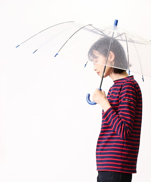 salle de bal（サルデバル）の「・ ショートワイドビニール傘 / 折りたたみ ビニール傘 ビニガサ 498 SGT（折りたたみ傘・レディース・ブラック/ネイビー/ピンク/ホワイト/イエロー/グリーン・FREE）」の4枚目の写真