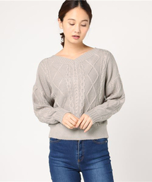 earth music&ecology | ・前後2wayケーブルニットプルオーバー(ニット/セーター)