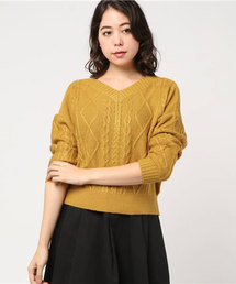 earth music&ecology | ・前後2wayケーブルニットプルオーバー(ニット/セーター)