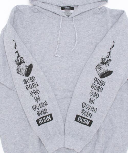 Port(ポート)の「【 eyedy / アイディー 】BURN BURN P/O PK(パーカー・メンズ・ブラック/グレー・MEDIUM/LARGE/X-LARGE/XX-LARGE)」の7枚目の写真