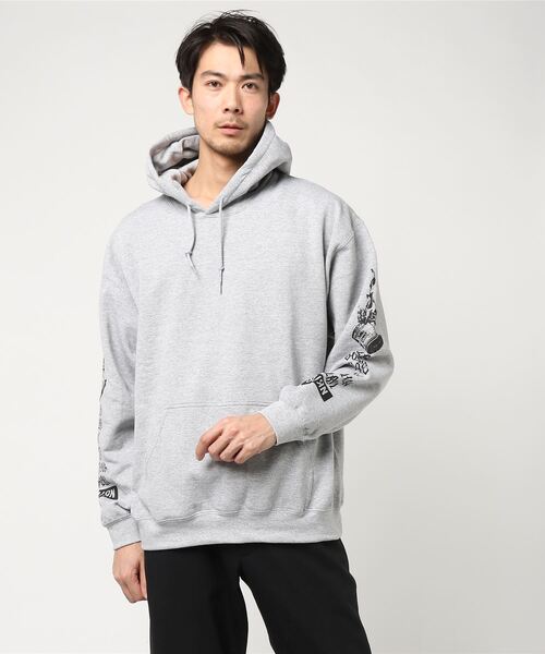 Port(ポート)の「【 eyedy / アイディー 】BURN BURN P/O PK(パーカー・メンズ・ブラック/グレー・MEDIUM/LARGE/X-LARGE/XX-LARGE)」の5枚目の写真
