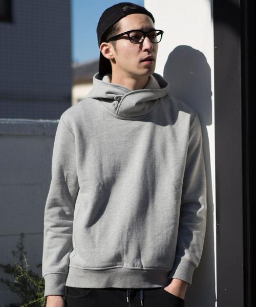 coen（コーエン）の「CVCスウェットボリュームネックパーカー18SS（パーカー・メンズ・ブラック/グレー・LARGE/X-LARGE/MEDIUM/SMALL）」の2枚目の写真