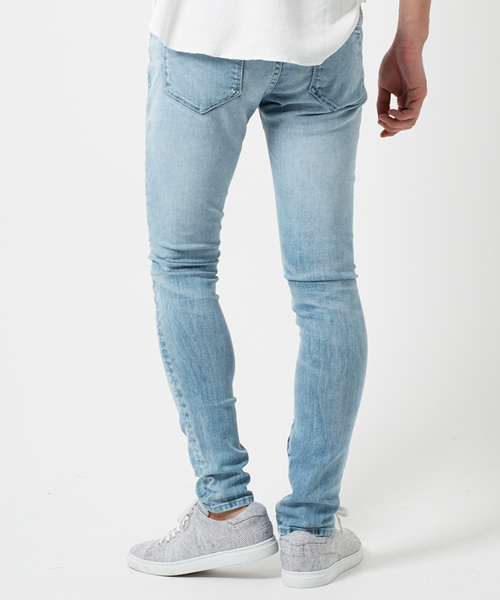 FUGA(フーガ)の「ストレッチ裾ZIPデニムパンツ(デニムパンツ・メンズ・ライトブルー/ブルー・S/M/L)」の5枚目の写真