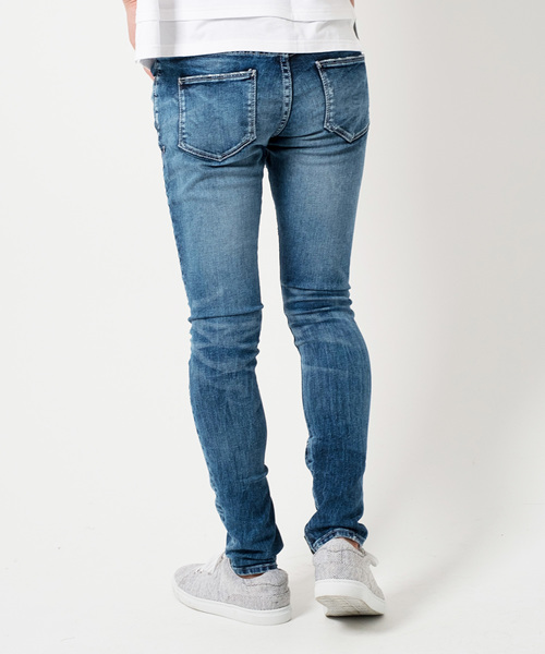 FUGA(フーガ)の「ストレッチ裾ZIPデニムパンツ(デニムパンツ・メンズ・ライトブルー/ブルー・S/M/L)」の8枚目の写真