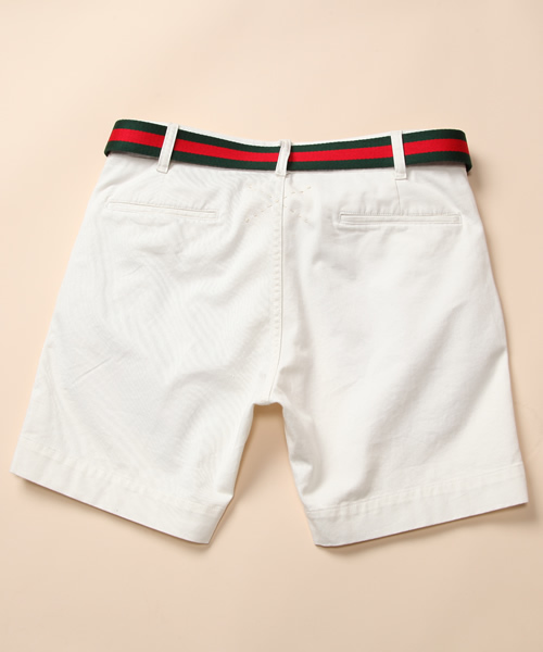 SUPERTHANKS(スーパーサンクス)の「Short pants +Stripe Belt(その他パンツ・メンズ・ネイビー/ホワイト/ブラック/ベージュ・MEDIUM/SMALL)」の9枚目の写真