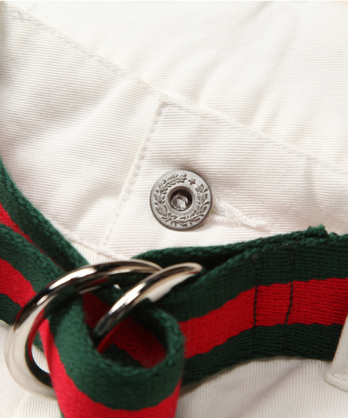 SUPERTHANKS(スーパーサンクス)の「Short pants +Stripe Belt(その他パンツ・メンズ・ネイビー/ホワイト/ブラック/ベージュ・MEDIUM/SMALL)」の10枚目の写真