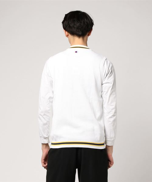 Champion Golf(チャンピオンゴルフ)の「【Champion/チャンピオン】メンズ GOLF ニットベスト(ベスト・メンズ・オフホワイト/ピンク/グレー/ブルー・MEDIUM/X-LARGE/LARGE)」の6枚目の写真